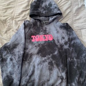 Acid Wash Grey Tokyo Hoodie